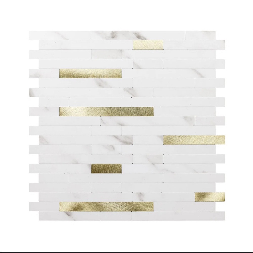 11.5'' W x 11.7'' L Aluminum Composite Panels Peel and Stick (Set of 10)